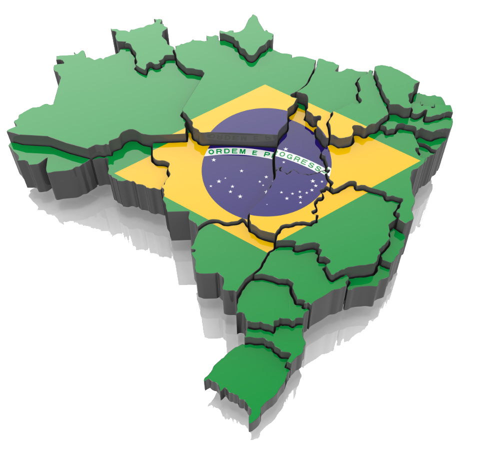 Mapa de atuação da Sensus no Brasil